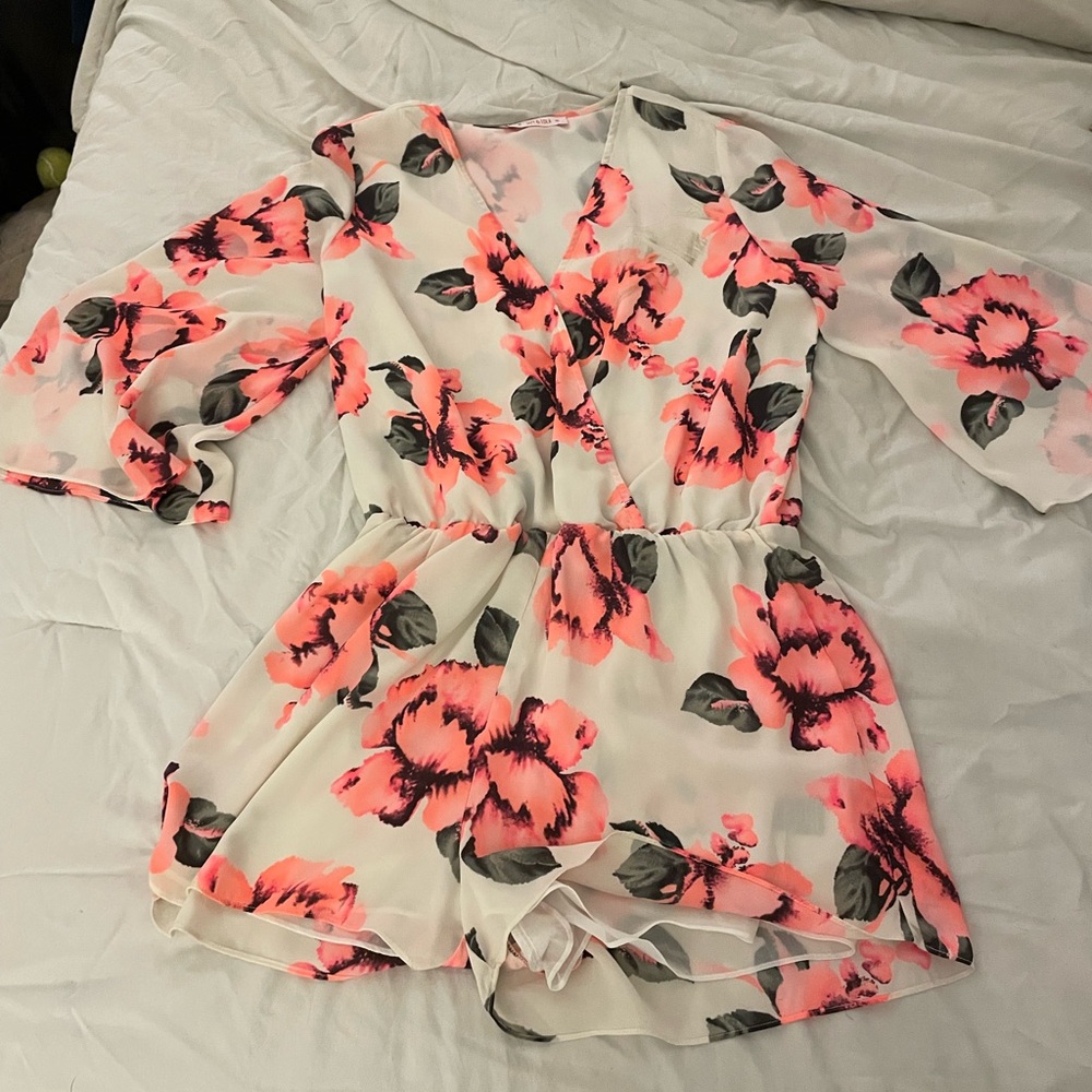 Floral Romper Size Medium
